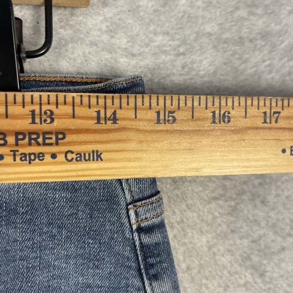 AGOLDE Sophia High Rise Skinny Crop Jeans Womens 30 Distressed Ripped Knees - Picture 5 of 12